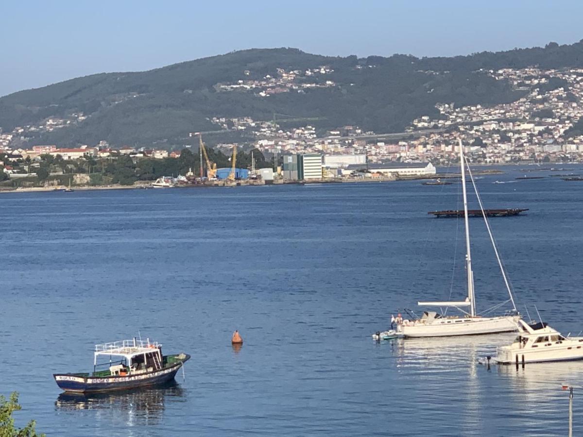 El Mirador Ria De Vigo, Apartamento Frente Al Mar, Centrico Moaña エクステリア 写真